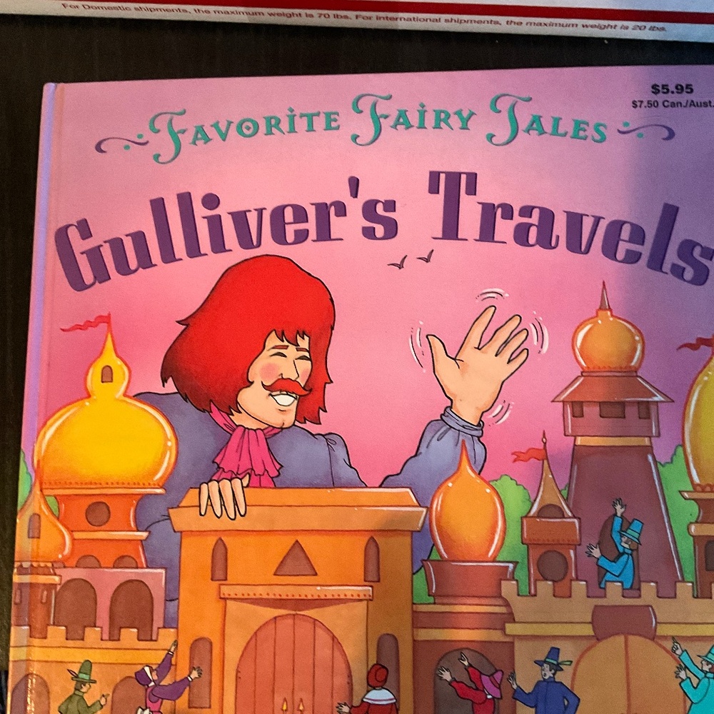 Book - Gulliver’s Travels retold by Rochelle Larkin.  K60